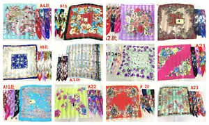 12 hijabs floral 37.4" large square shawls Shawl Scarves USA - Picture 1 of 12