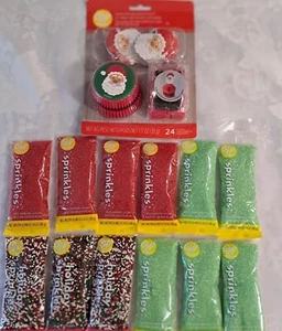 Wilton 24 Cupcake Deko Set + 12 Springles Schleifzucker Multicolor - Bild 1 von 8