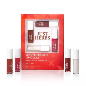 Just Herbs 4 IN 1 Serum Infused Non-Sticky and Hydrating Lip Gloss - Soft Lush - Picture 1 of 9