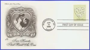 USA4 #4271 U/A ARTCRAFT FDC   Wedding Hearts - Picture 1 of 1