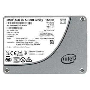 Intel S3500 Series 160GB SSD 2.5" SATA 6Gb/s Solid State Drive SSDSC2BB160G4 - Picture 1 of 2