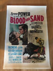 Affiche à dos de lin BLOOD & SAND R1944 Tyrone Power, Rita Hayworth à dos de lin