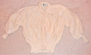Mohair handmade dimensional pattern sweater, 80s vintage, from Canada - Picture 1 of 3