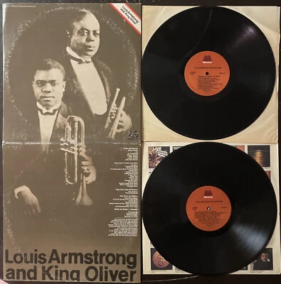 Louis Armstrong and King Oliver 2x LP Vinyl Compilation Milestone Jazz VG+/EX - Image 1 of 2
