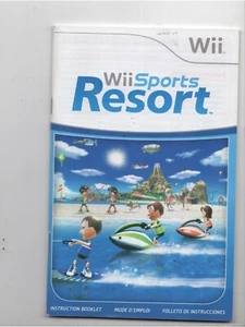 Wii Sports Resort Nintendo Wii MANUAL ONLY Authentic Original - Zdjęcie 1 z 1