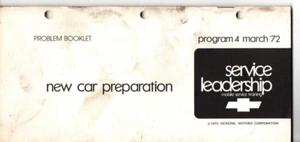 Chevrolet 1972 folleto de preparación de auto nuevo - Imagen 1 de 5