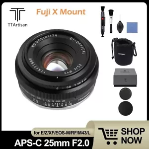 TTArtisan 25mm F2 Wide Angle APS-C Lens For Fuji X-Mount X-A2 X-A2 X-A3 X-T20 - Picture 1 of 4