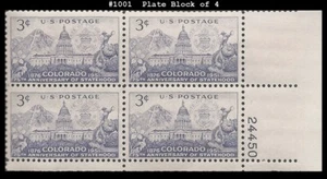 USA5 #1001 MNH PB4 Colorado Statehood - Picture 1 of 1