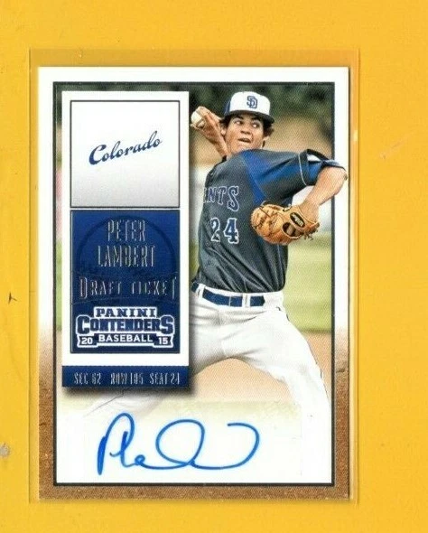 D13445 2015 Panini Contenders Draft Ticket Autographs #24 Peter Lambert  - Image 1 of 1