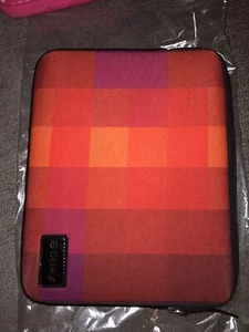 Trendo Red,Orange,Black Neoprene Padded Sleeve Fits Tablets 9x7 Inches Inc Ipad2 - Picture 1 of 5
