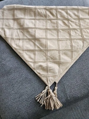 (A9.03) Funda de mesa beige de gamuza pesada, 60x100 Foto 1 de 4