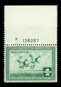 US #RW4; $1 DUCK HUNTING STAMP, XF-OG-MNH, 2021 PSE GRADED (90), SMQ $500 - Picture 1 of 3