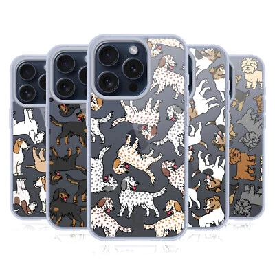 HEAD CASE DESIGNS DOG BREED PATTERNS 12 SOFT GEL CASE FOR APPLE iPHONE PHONES - Image 1 of 4
