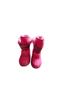 Cat & Jack Invierno Botas de Nieve Niñas Kit Rosa Impermeable Talla 10 - Imagen 1 de 6