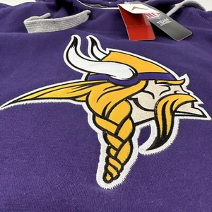 NUEVA Sudadera con Capucha Minnesota Vikings Para Hombre XL Púrpura Equipo Jugador Cosido Logo Antigua - Imagen 1 de 15