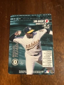 2001 MLB Showdown Miguel Tejada Diamond Star Promo Athletics Rare - Picture 1 of 2