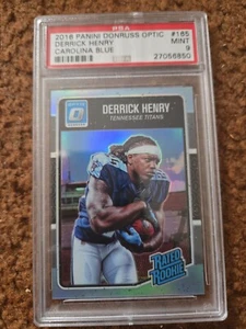 2016 Optic Carolina Blue Rookie Derrick Henry Titans /50 RC PSA 9 RARE Color - Picture 1 of 3