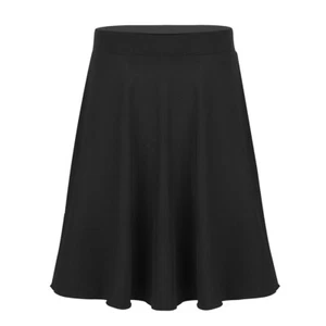 Kids Girls A-Line Knee Length Skirt Ruffle Dancing Casual Party Skater Skirts - Picture 1 of 36