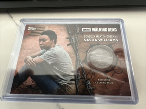 The Walking Dead Season 7 Sonequa Martin-Green as Sasha Williams Relic Card R-SW