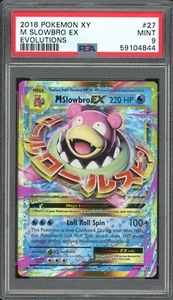 2016 Pokemon Evolutions Slowbro EX #21 PSA 9 MINT - Picture 1 of 2