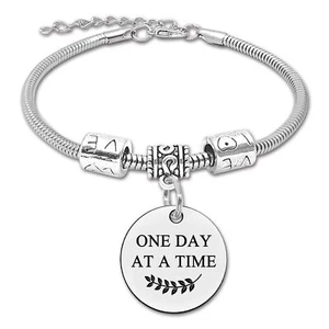 Encouragement Gift for Women Bracelets Sobriety gifts for men AA Gift NA Gift In - Picture 1 of 7