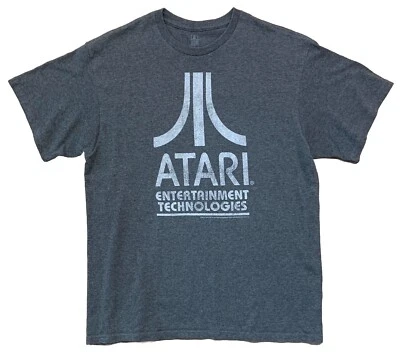Camiseta Atari Entertainment Technologies Video Games 2012 tamanho grande preta - Imagem 1 de 4