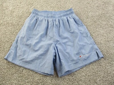 Bañador Champion azul claro forro de malla para hombre pequeño pantalón corto usado en excelente estado Foto 1 de 4