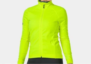 BNWT - BONTRAGER VELOCIS WOMEN'S SOFTSHELL TREK MEDIUM YELLOW CYCLING JACKET - Picture 1 of 2