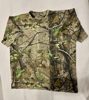 Cabela's RealTree Mens Size XL Camo Camouflage Hunting Shirt Mesh Lightweight - Image 1 of 4