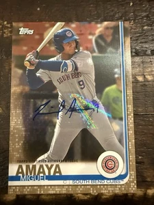 2018 Topps Pro Debut MIGUEL AMAYA GOLD AUTO 39/50 CUBS RC - Picture 1 of 2