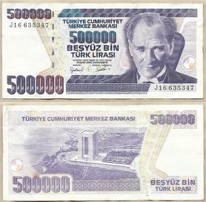 Turkey 1970 500000 Lirasi Ataturk Banknote P-212 VG - Picture 1 of 1
