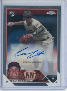 2023 Topps Chrome Update Casey Schmitt RC ROOKIE AUTO AUTOGRAPH - Picture 1 of 2