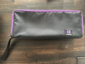 Coast Audio Cassette Case - Holds Cassette 15 Tapes Black Purple - Picture 1 of 2
