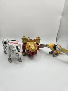 Power Rangers Wild Force Zords X3 Lion Tiger Eagle - Imagen 1 de 14