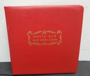 White Ace Mint Sheet Album, Used But In Great Condition, Holds 50 Sheets - Photo 1/8