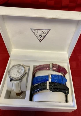 GUESS Women's 4-piece Watch Set Rhinestone Stainless Steel - Image 1 of 4