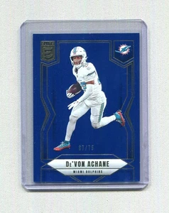 2025 Donruss Elite De'Von Achane Blue #44 /75 - Picture 1 of 3