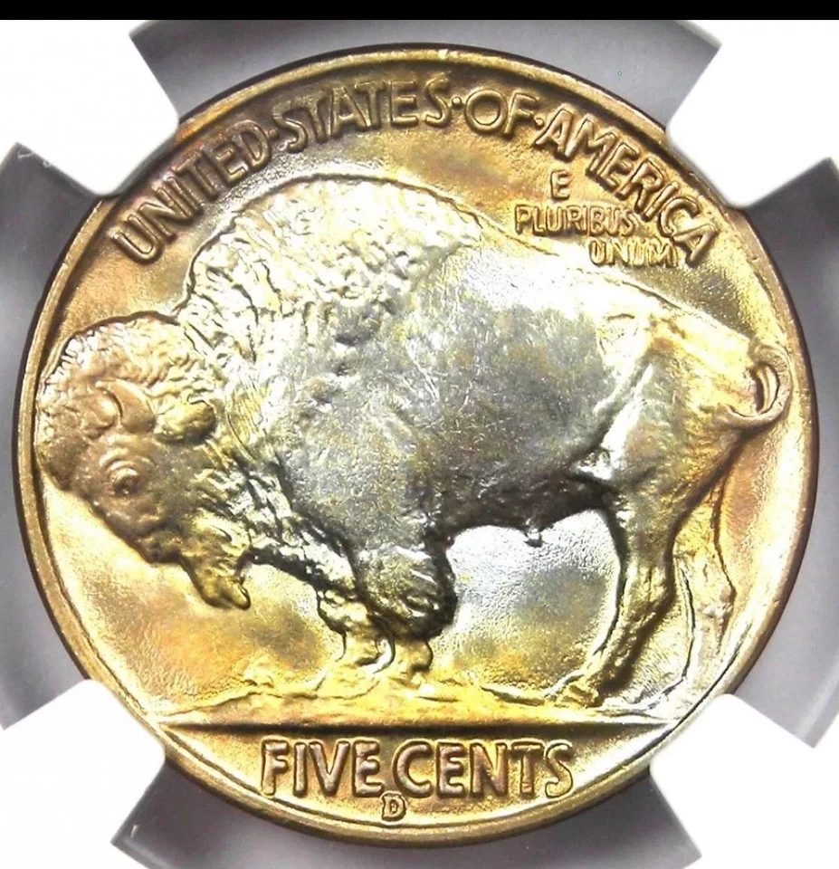 1938 D/S Buffalo Nickel MS 68 Great Luster,  Beautiful Toning  - Image 1 of 4