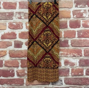 Falda Clio Vintage Mujer Pequeña Pequeña Marrón Multicolor Boho Floral Pull On - Imagen 1 de 8