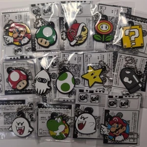 Super Mario Bros figure rubber key chain set 14 mascot Nintendo Japan game m644 - Picture 1 of 14