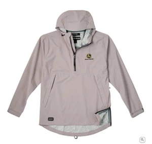 John Deere DRI DUCK Waterproof Anorak Pullover Jacket Storm Shield Shell XL NWT - Picture 1 of 9