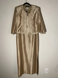 Abito vestito donna Morgan elegante sera formale 2 pezzi taglia 14 - Foto 1 di 8