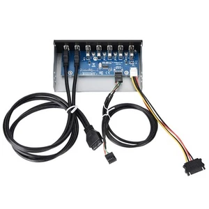 USB3.0 Optisches Laufwerk Frontpanel 5 25 Zoll 7 Port Hub 19Pin Auf 2 Port NTS - Afbeelding 1 van 6