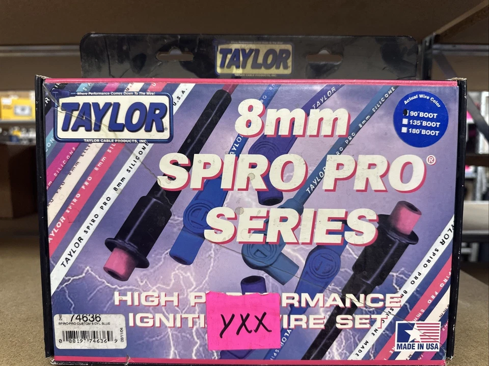 Taylor Spark Plug Wire Set 8mm Blue Heat Resistant High Performance - Image 1 of 4
