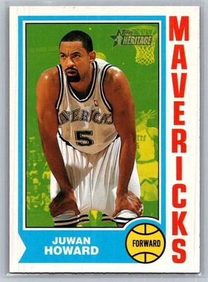 2001-02 Topps Heritage Basketball #189 Juwan Howard - VG - Dallas Mavericks - Image 1 of 2