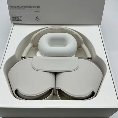 Apple AirPods Max, Starlight,  W/Smart Case, Open Box - Image 1 of 4