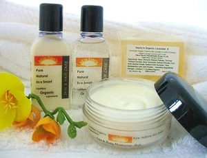 NEW BORN BABY ORGANIC SKIN & HAIR CARE SAMPLE or GIFT SET - Handmade by New Dawn - Picture 1 of 1