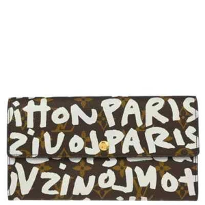 Louis Vuitton M92189 Graffiti Monogram Bi-fold Wallet White Used Japan Limited - Bild 1 von 10