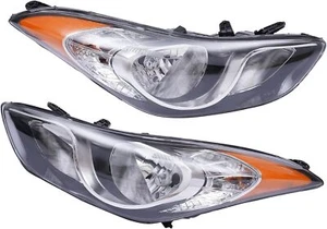 Headlight Assembly For 2011 2012 2013 Hyundai Elantra Halogen Headlamp - Picture 1 of 4