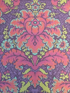 NEW! TULA PINK PARISVILLE DEJA VU DAMASK DOT IN VIOLET COTTON FABRIC 1/2 YD - Picture 1 of 5